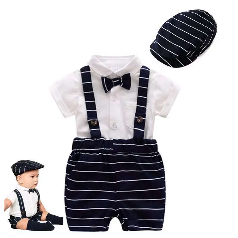 NEW Infant baby Boys Clothes set Gentleman baby Suit [ baby bodysuits