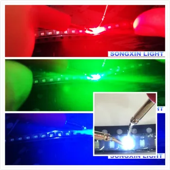

8000PCS/LOT 0603 SMD LED 0603 Red Green Blue White each color 2000pcs Super Bright 0603 diodes 1.6*0.8*0.6mm 1608 0603 R/G/B/W