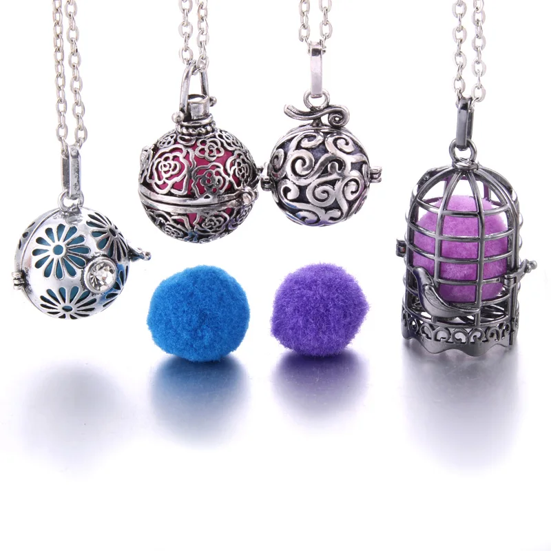 1Pc Cage Music Locket Ball Educazione Prenatale Baby Aromaterapia Diffusore Di Olio Essenziale Collana Pendente Per Gravidanza Fai Da Te