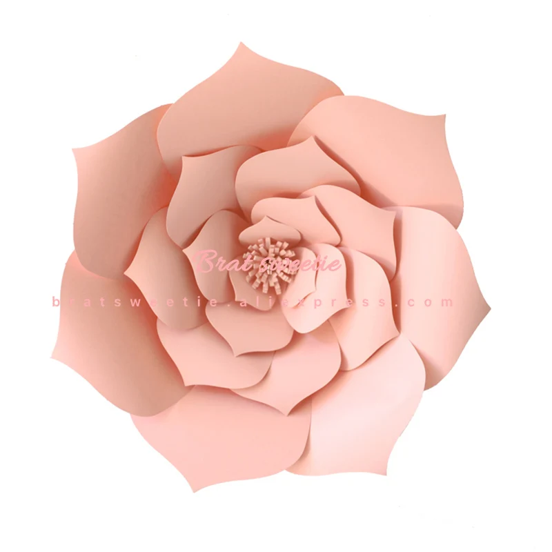 30 см DIY Искусственные бумажные цветы свадебные Украшенные фоны с днем рождения бумажные ремесла DIY принадлежности для мероприятий - Цвет: s2 light pink 30cm