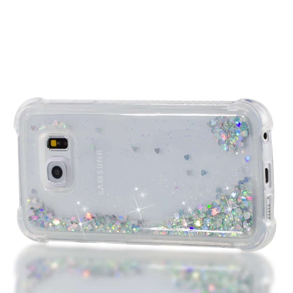 Чехол из ТПУ для Samsung galaxy S5 S6 S6edge S9 S9Plus чехол с динамичным цветным песком и зыбучим
