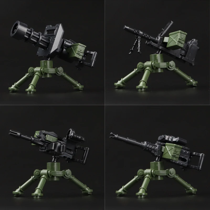 4 шт./компл. военное оружие Gatling M2 авиационные пулеметы MK19 вторая мировая команда