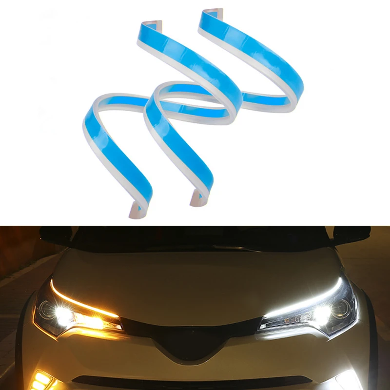 2 шт. автомобильные drl световые полосы 12 В светодиодные дневные ходовые огни с