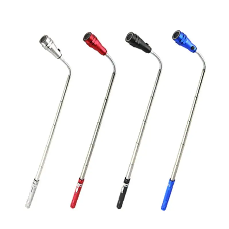 

Flexible Lamp 3 LED Light Magnetized Head Portable Torch Pick Up Telescoping Tool Camping Emergency Rescue