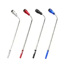 Flexible Lamp 3 LED Light Magnetized Head Portable Torch Pick Up Telescoping Tool Camping Emergency Rescue