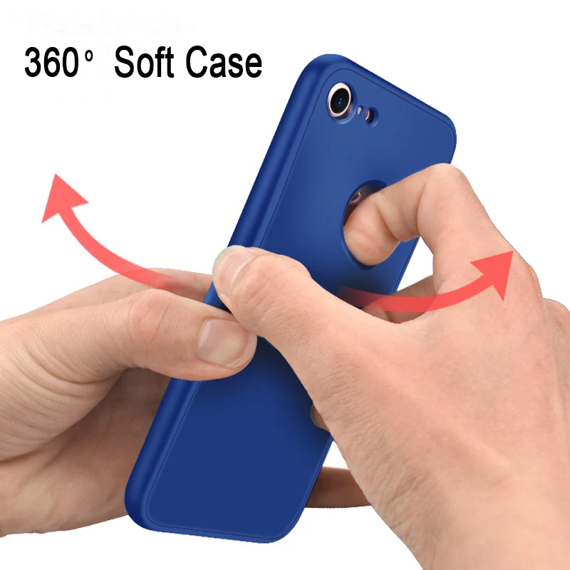 360 Phone Case For Xiaomi Redmi 5 6 Pro Note 5 4 4X 5A prime Mi 8 SE 6X A2 Mi A1 5X Soft TPU Case Full Cover Silicone Protection