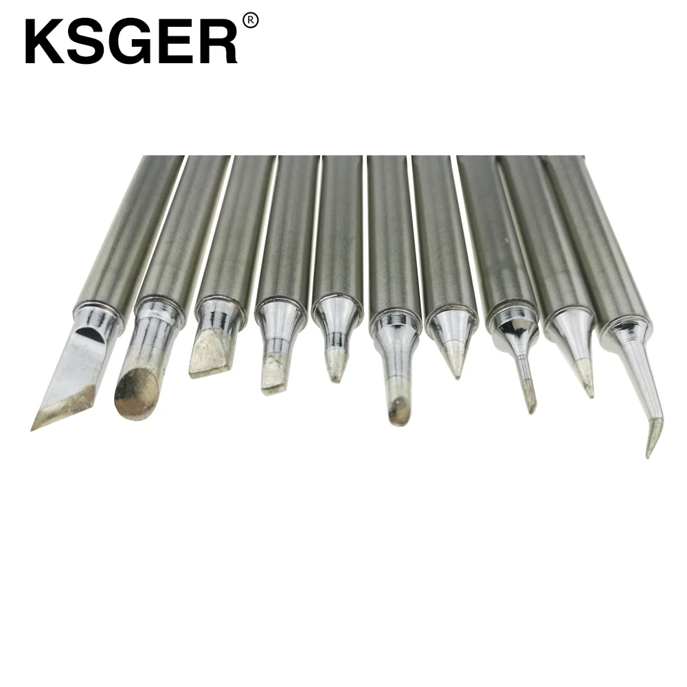 Серебряные наконечники для паяльника KSGER T12 ручка паяльной станции сменная