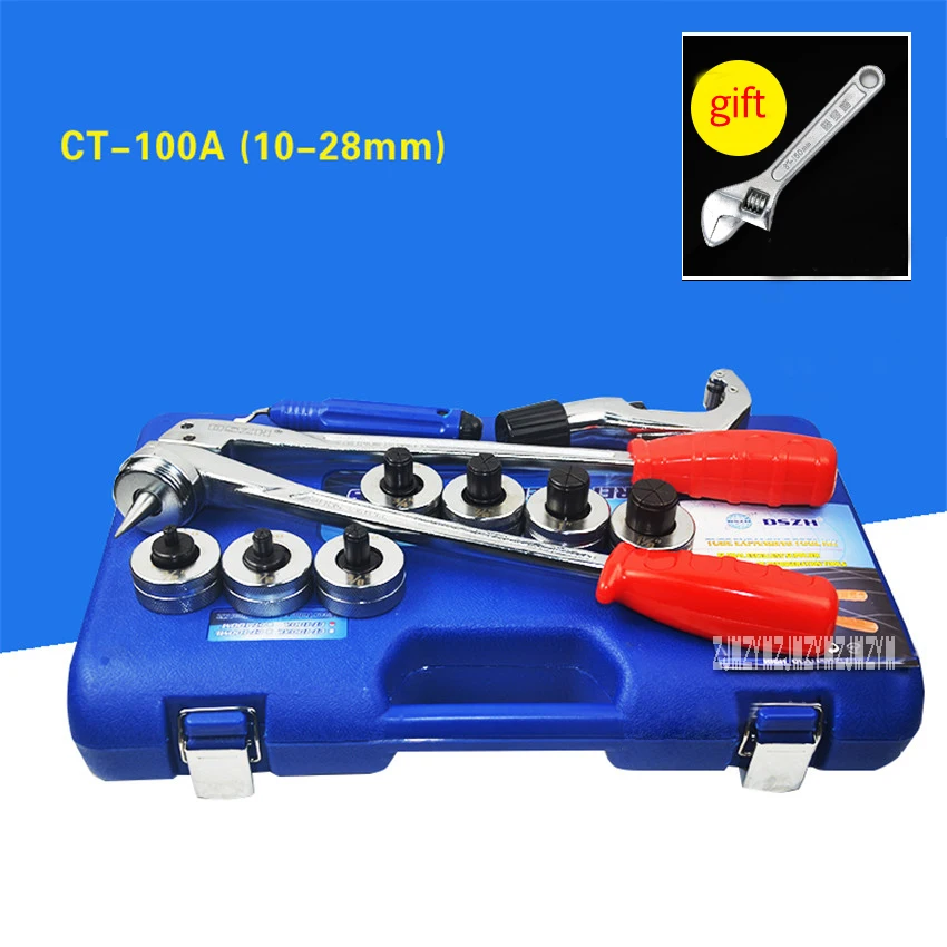 

New Arrival CT-100A Copper Pipe Expander Air Conditioning Refrigeration Maintenance Manual Copper Tube Expansion Device 10-28mm