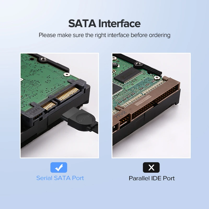 Ugreen SATA Cable to Hard Disk Drive SSD HDD Sata Straight