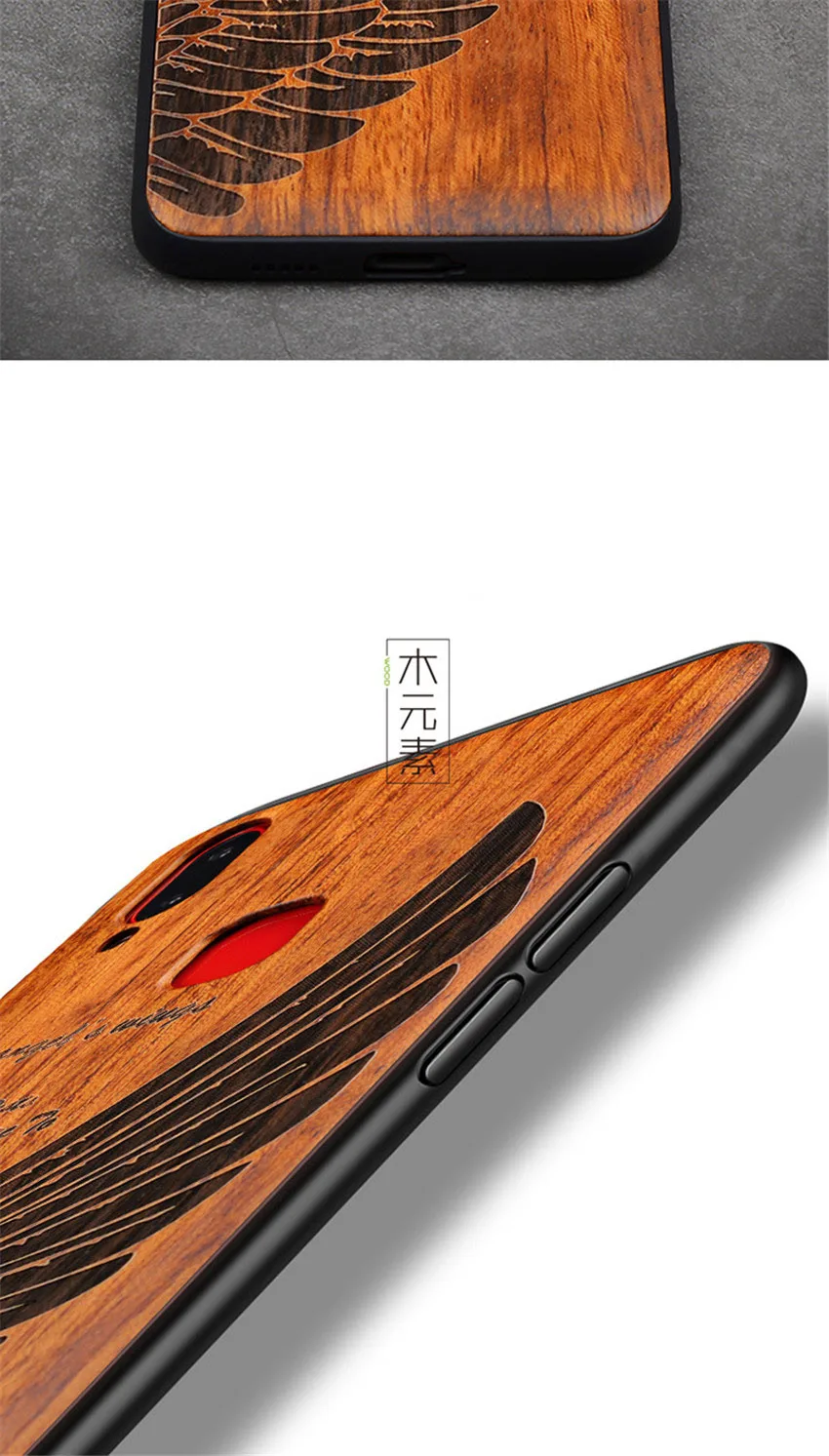 Handmade Rose Wood Phone Case for VIVO NEX S Cover Flower Wooden Case On VIVO NEX Global Version Phone Cover (4)