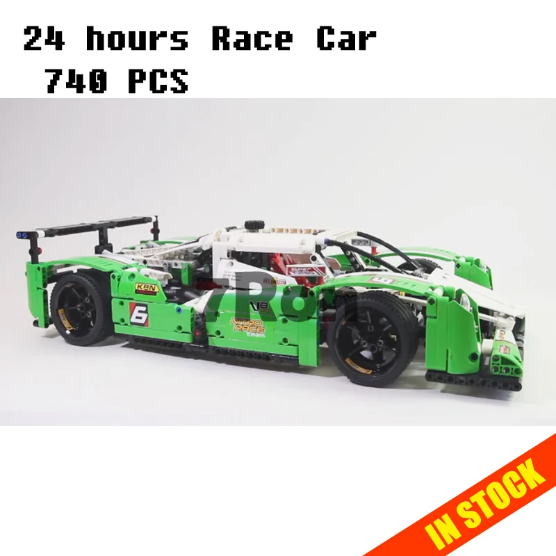 

Models building toy 20003 740pcs Technic Series 24 hours Race Car Building Blocks Compatible with lego 42039 toys & hobbies