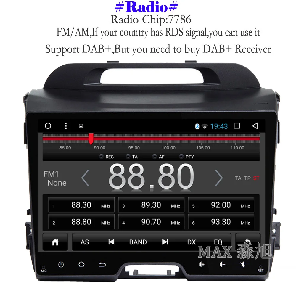 Flash Deal MAX Android 8.1.0 2G 32G GPS Navigation System Car DVD For KIA Sportage 2011 2012 2013 2014 2015 Car Radio RDS WiFi SWC Free Map 4