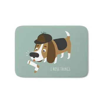 

I Nose Things Bath Mat 21" x 34" Printed Carpets Anti Slip Modern Kitchen Rugs Home Decor