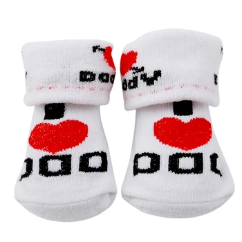 

Love Dad Love Mum Cartoon Kids Socks For Girls Boys Baby Casual Socks Rubber Slip-resistant Floor Socks Leg Warmers Socks