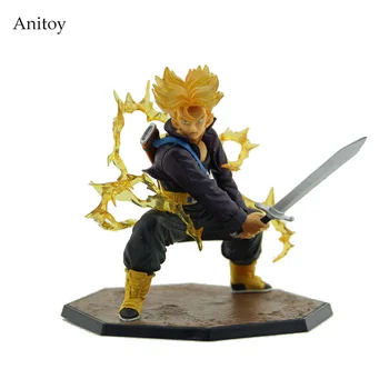 

Free Shipping Dragon Ball Z Super Saiyan Trunks Battle Version Boxed PVC Action Figure Model Collection Toy 6" 14cm DBFG01