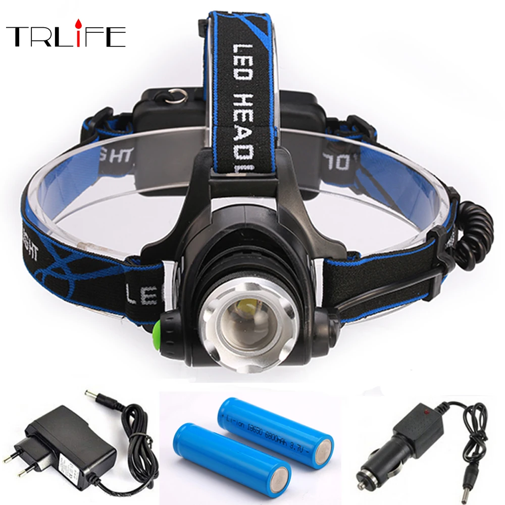 Led Headlamp Lantern T6/L2 10000LM Head Lamp Flashlight Lanterna