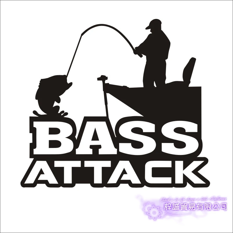 Fishing Sticker Car Fish Decal Angling Hooks Tackle Shop Posters Vinyl Wall Decals Hunter Bass Parede Decor Mural Sticker