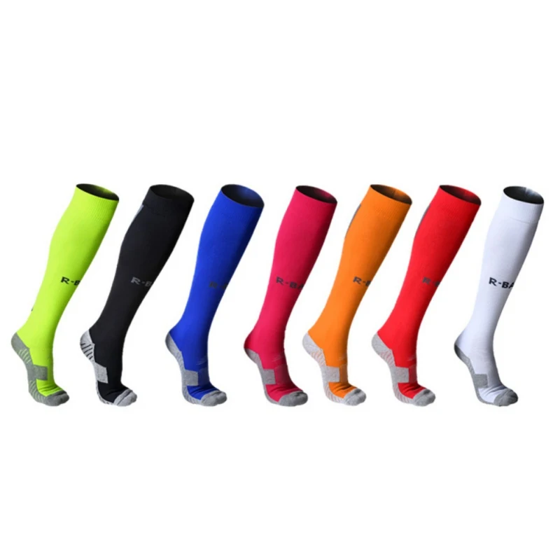 R BAO 1 Long Tube Socks Towel Bottom Guard Calf Ankle Socks Soccer Socks Anti Skid