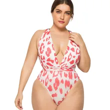 Большой размер, глубокий v-образный вырез, крест, монокини, бикини, купальники, сексуальный женский купальник, купальный костюм, пуш-ап, бикини, змея, Цельный купальник, M30