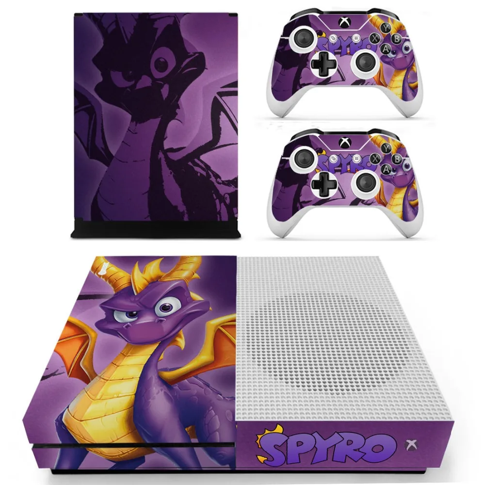 Наклейка Spyro The Dragon Skin для Xbox One S консоль и контроллеры тонкая наклейка кожи s