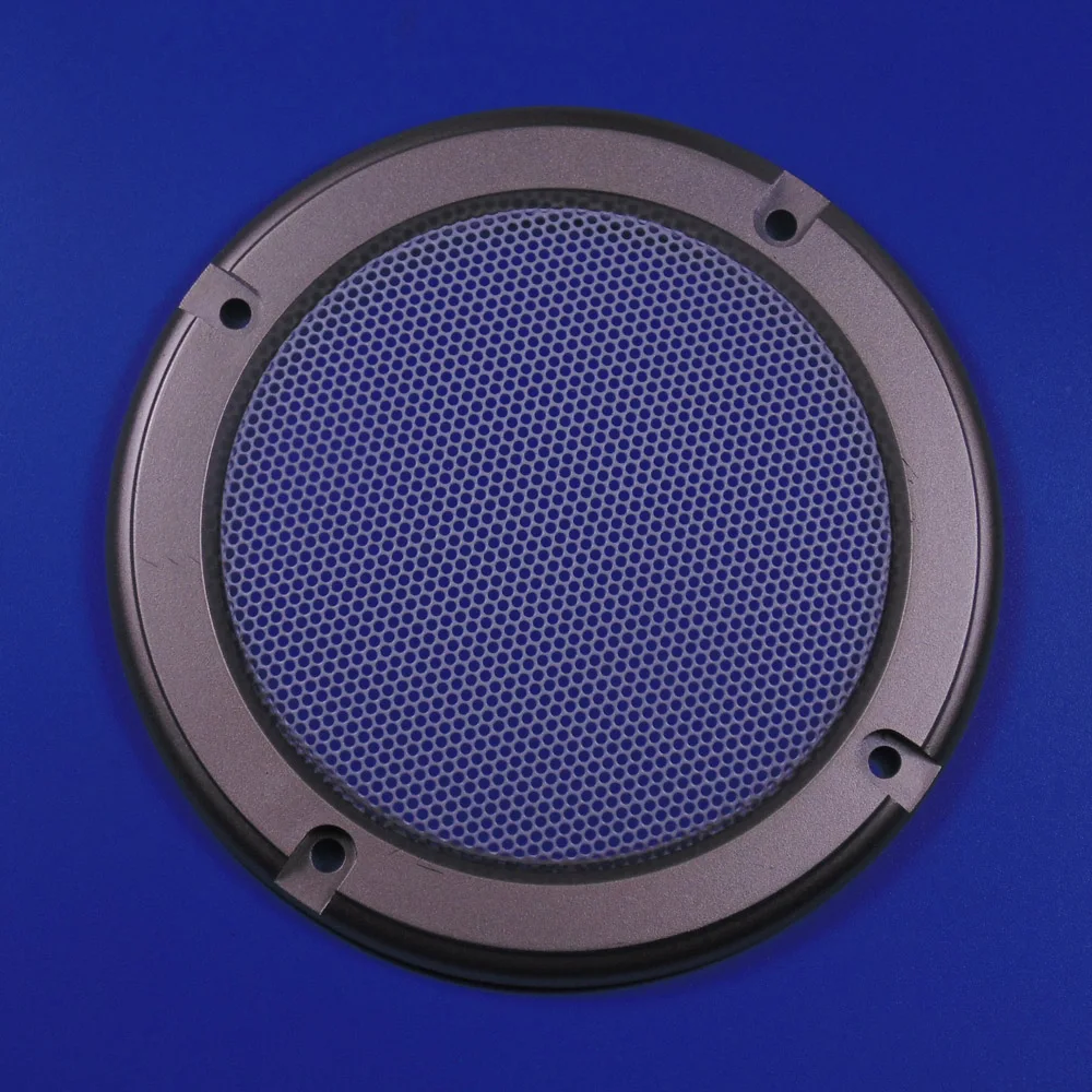 

For 4"/5"/6.5"/8"/10" inch Car Audio Speaker Conversion Net Cover Decorative Circle Metal Mesh Grille Protection #Golden+White