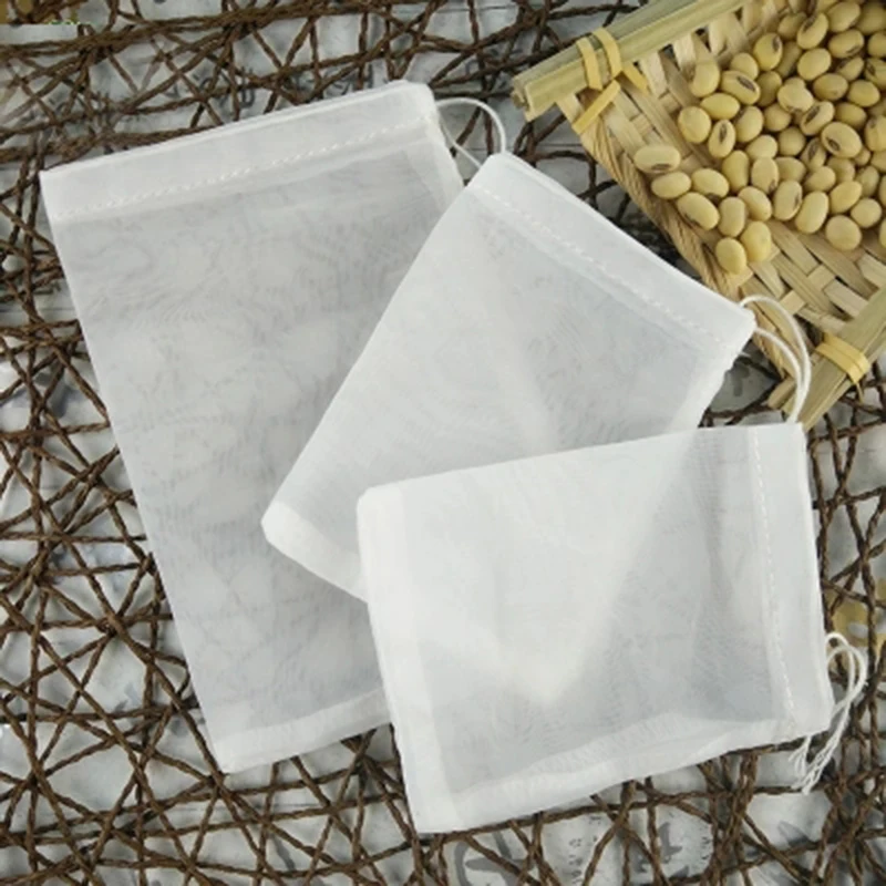 New Teabags 5Pcs/Lot Empty Tea Bags With String Heal Seal Filter Paper