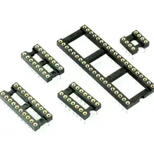 10 шт. круглое отверстие IC Разъем DIP8 DIP14 DIP16 DIP18 DIP20 DIP24 DIP28 DIP32 DIP40