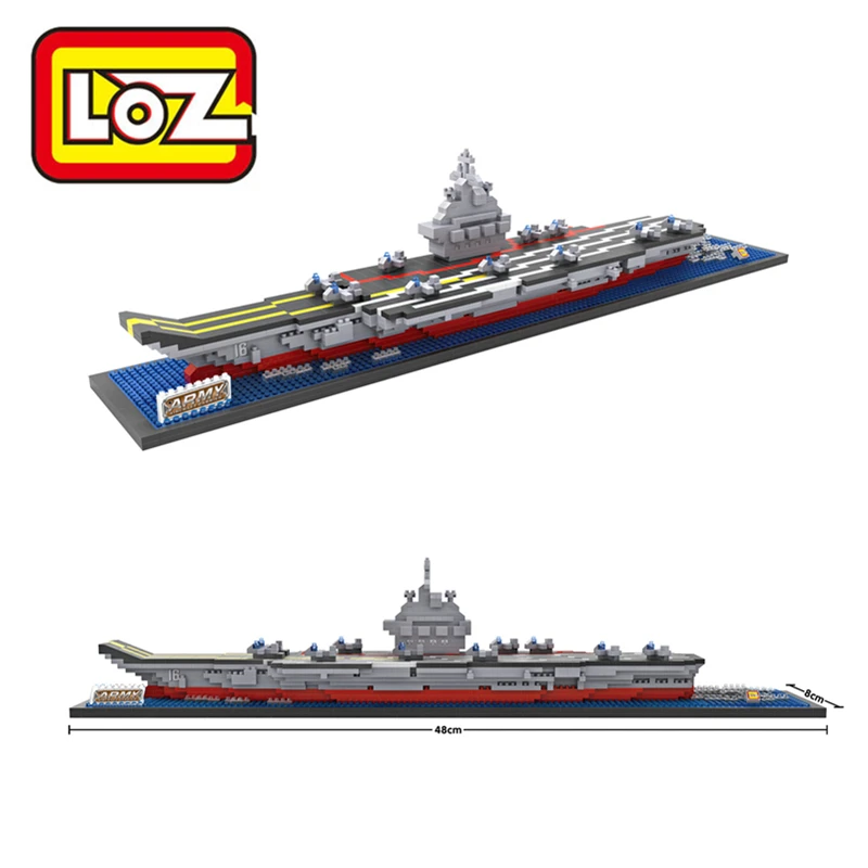 

LOZ Aircraft Carrier Liaoning 3D Building Blocks Toy Aircraft Carrier Boat 3D Model Educational Gift Toy for Children