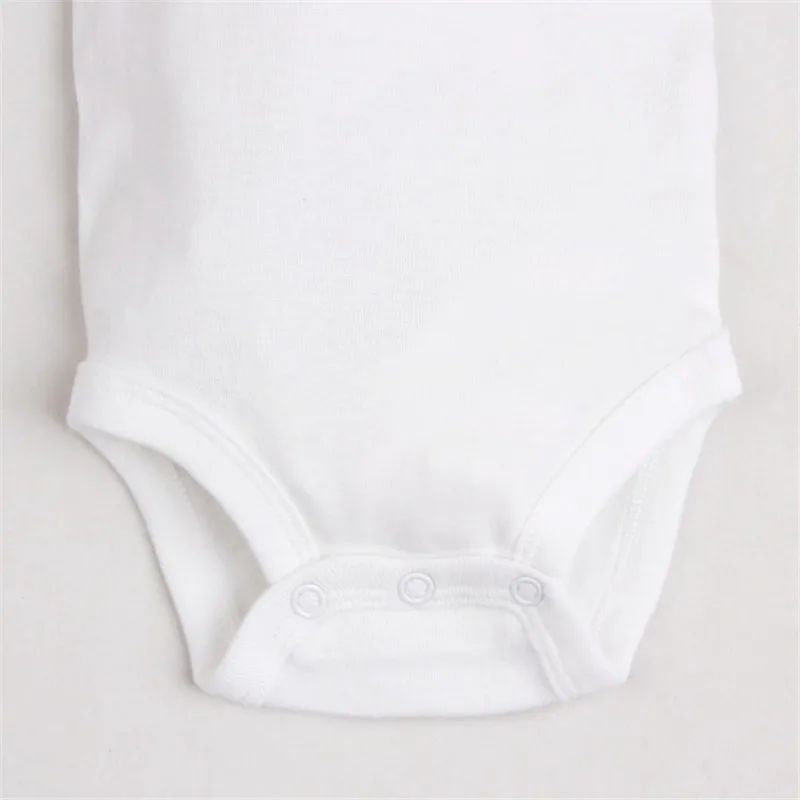 5 PCS/LOT Newborn Baby Clothing 2023 Summer Sleeveless Baby Boy Girl Clothes 100% Cotton White Kids Baby Bodysuits & Jumpsuits images - 6