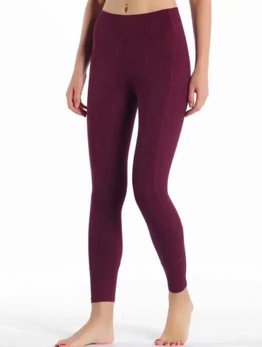 wine red Новинка, Monbeeph, обтягивающие, повседневные, женские, тянущиеся брюки, обтягивающие, одноцветные, комбинированные, черные, зеленые, винно-красные брюки - Цвет: wine red