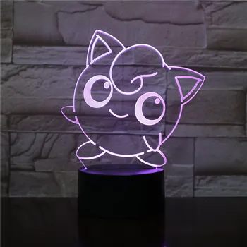 

Jigglypuff Table Lamp Bedroom USB Touch Sensor Decoration Nightlight Child Kids Gift Cartoon Toys Game Pokemon LED Night Light