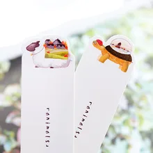 30 шт./кор. красивые замечательные дорожные закладки с животными цветная печатная бумажная книжная Закладка Студенческая детская Подарочная Бумага Закладка канцелярские принадлежности