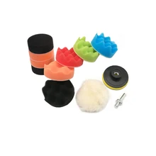 12pcs 3 inch Polishing Sponge Kit Buffing Pad Set 80mm Auto Car Polisher Paint Care Tool Kit With Drill Adaptor