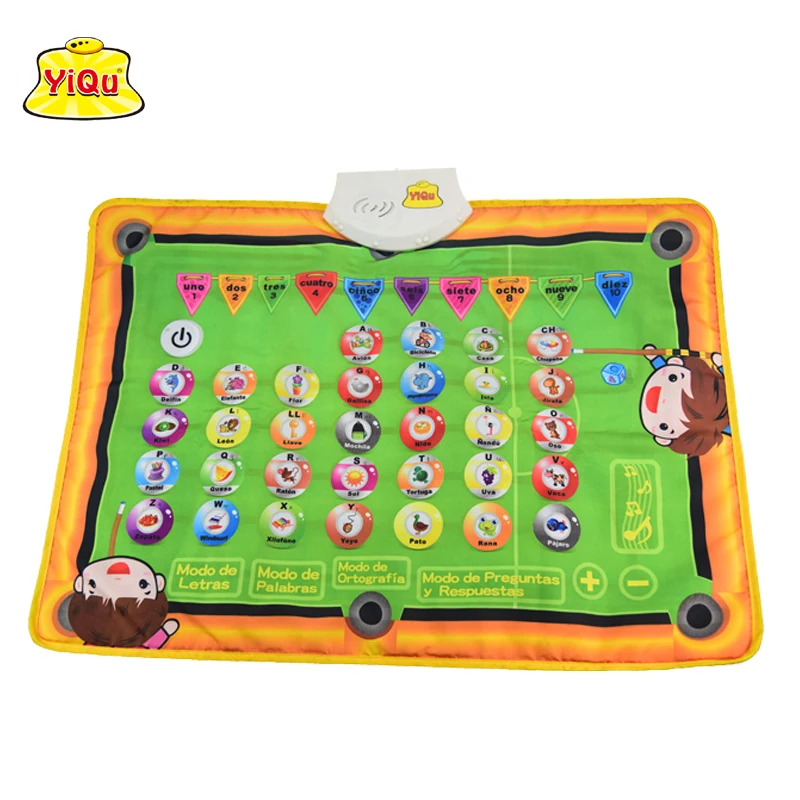 Spanish children's play mat ,baby learning gym padded baby mat