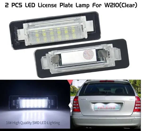 

LED License Number Plate Light Lamp For Mecedes Benz W210 W202 Sedan 4Door