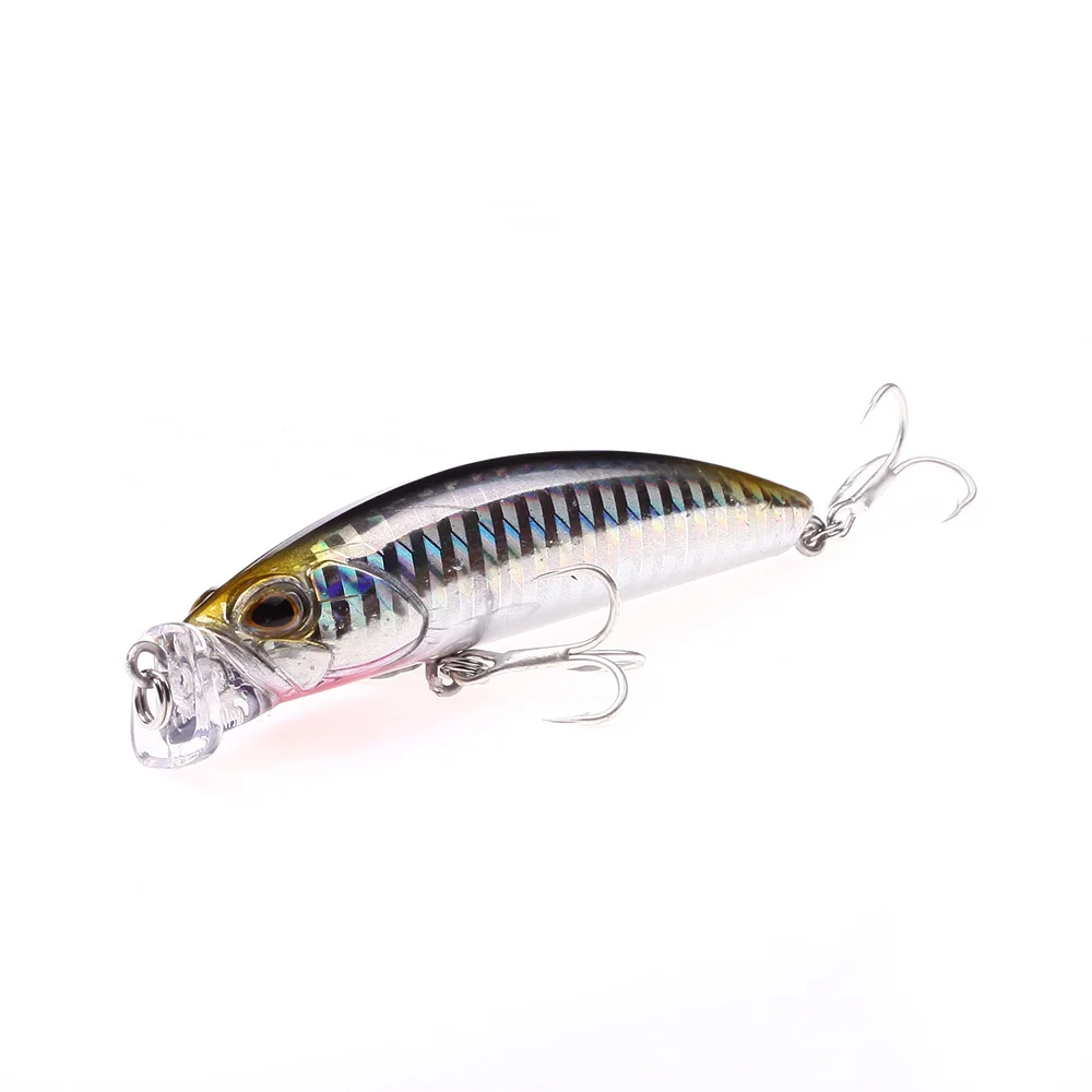 

Deep Diving Fishing Lures 10g / 80mm Lifelike Wobblers Crankbait with 8# Hooks Popper