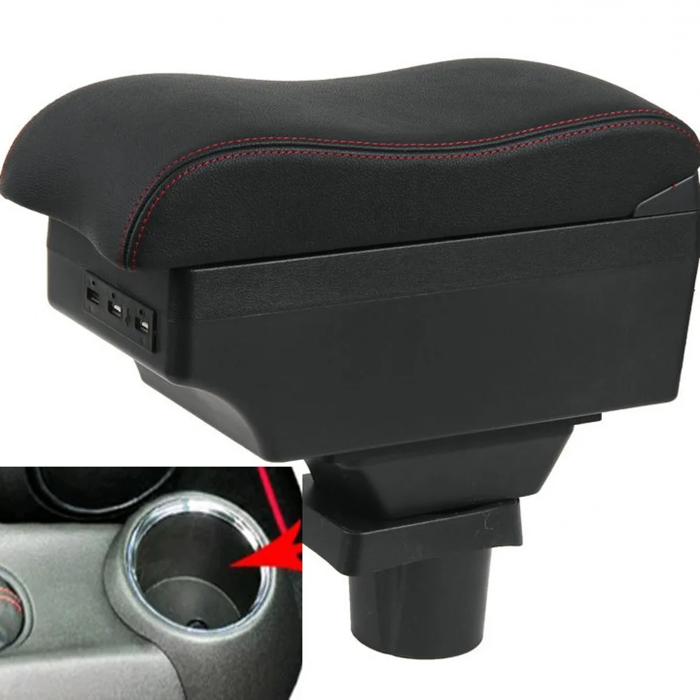

For MINI cooper F56 F55 armrest box USB Charging heighten Double layer central Store content cup holder ashtray accessories