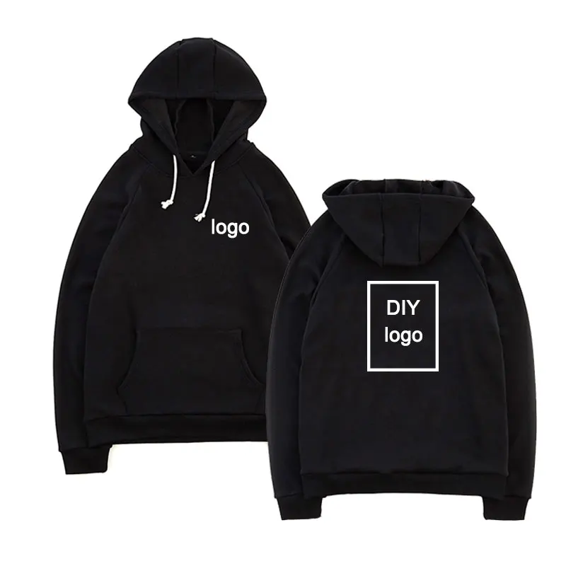 Customized logo Print Hoodies Fleece thickened Sweatshirts Comfortable cotton Unisex DIY Logo Streetwear DropShipping wholesale Customized logo Print Hoodies Fleece thickened Sweatshirts Comfortable cotton Unisex DIY Logo Streetwear DropShipping wholesale