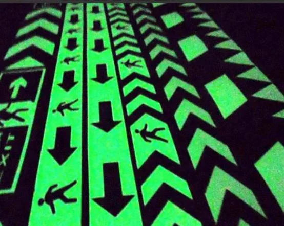 

Noctilucent warning tape fluorescent 5S positioning line f