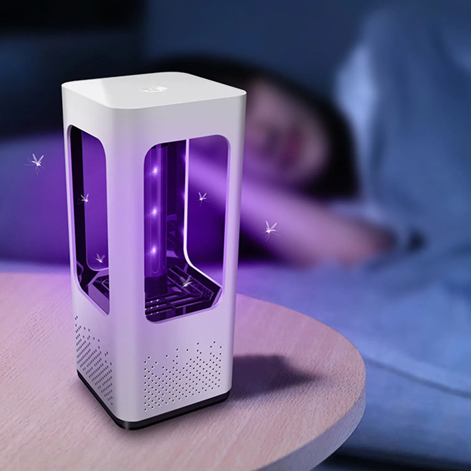 

Behogar Electric Mosquito Insect Killer Fly Bug Dispeller Trap Light Lamp USB Powered Photocatalyst for Kitchen Bedroom Garden