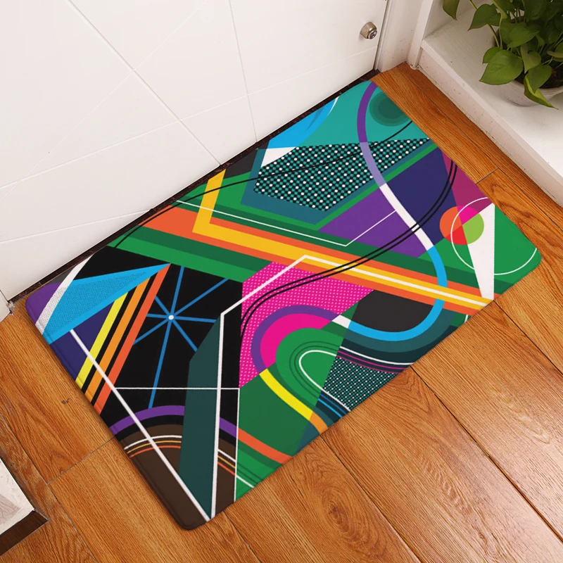 2017 New Fashion Creative Rugs Washable Psychedelic geometry Carpet