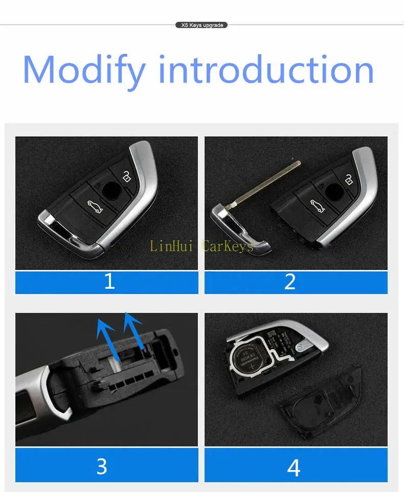 Pinecone для ключа чехол для BMW 1 2 7 серии X1 X5 X6 X5M X6M Автомобильный ключ дистанционного управления смарт-ключ оболочка 3/4 кнопок с невырезанным лезвием 1 шт
