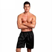 Летние мужские шорты, свободные атласные шелковые шорты, мужские однотонные повседневные шорты, летние пляжные шорты, большие размеры 3xl-5xl