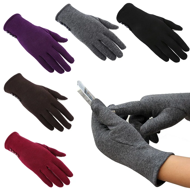 Women Screen Gloves Warm Knit Glove Screen Gloves Ladies Use Device While Keeping Hands Warm