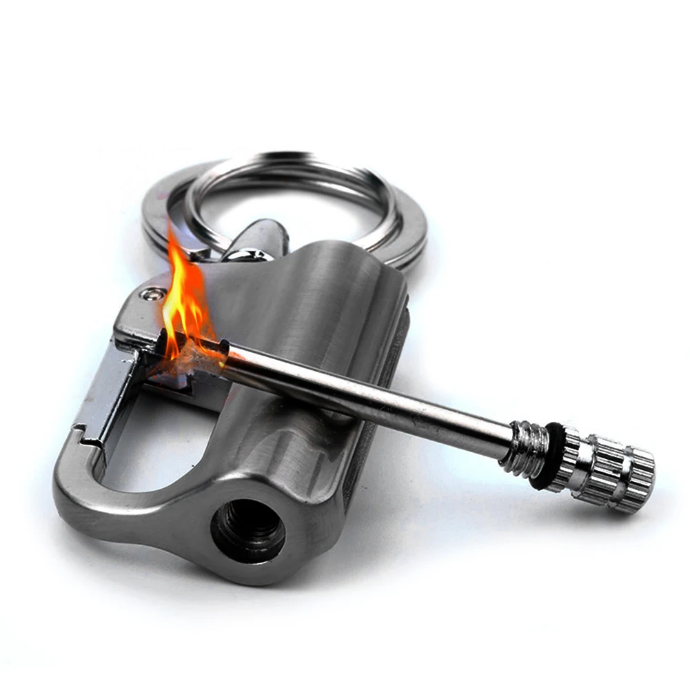 Innovative Metal Key Chain Waterproof Fire Starter Kit Kerosene