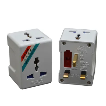 

2PCS UK 3 Pin Plug 13A 250V Wall Plug Adapter Universal Travel Adapter With Fused Plug UK To Eu For Home Industry