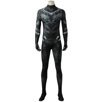 

Captain Ameria Civil War Black Panther Cosplay Costume Jumpsuit T'Challa 3D Printed Bodysuit Zentai Costume Halloween