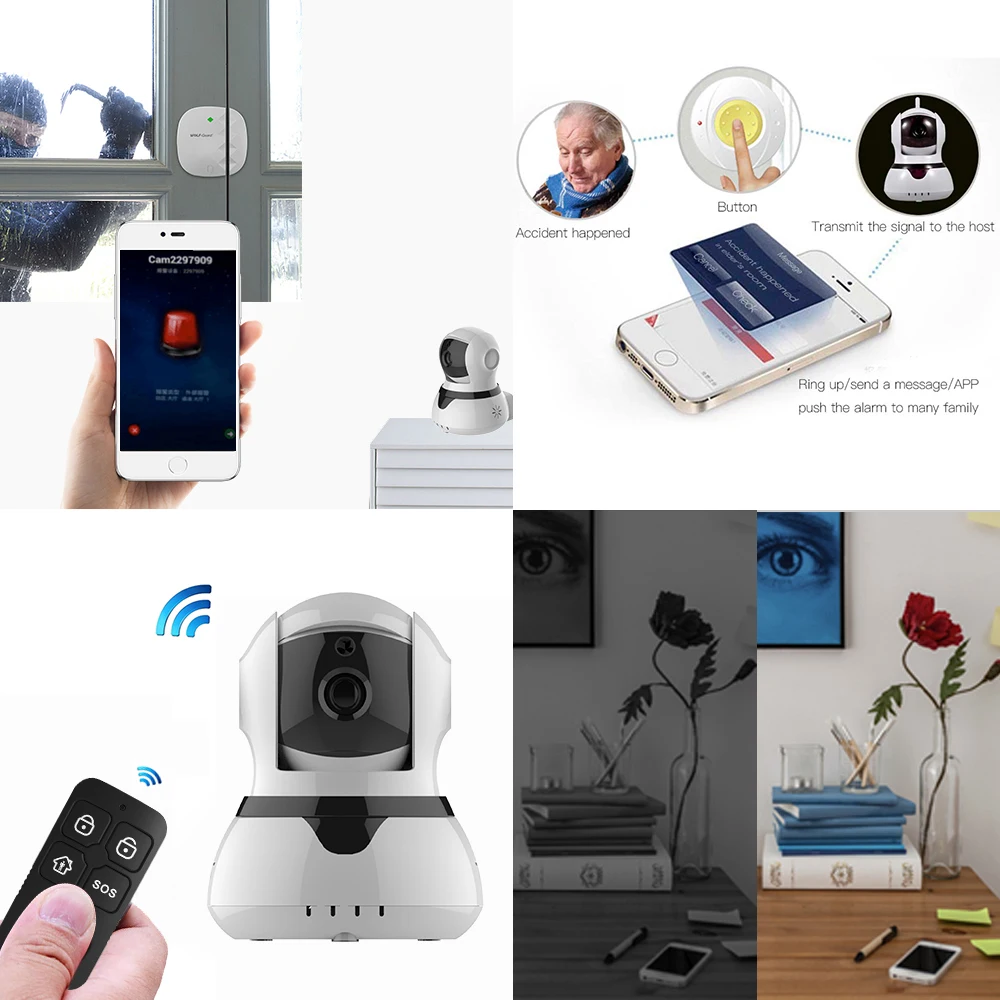 Wolf-Guard IPC-316AX Wireless Home Security Alarm System DIY Kit 720P IP Camera Motion Detector Burglar Alarm System Wolf-Guard IPC-316AX Wireless Home Security Alarm System DIY Kit 720P IP Camera Motion Detector Burglar Alarm System