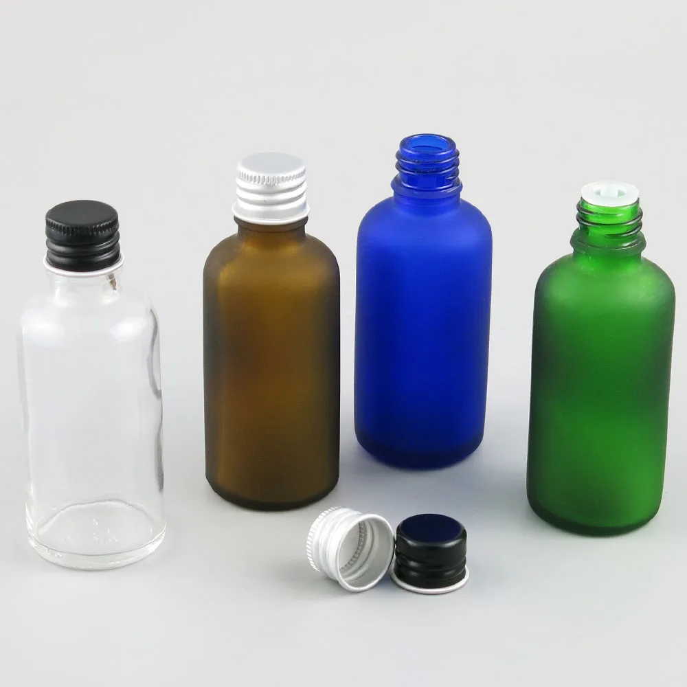 360x50 мл эфирное масло Портативный зеленый/Clear/коричневый/бутылка синее стекло с алюминиевой крышкой для жидкий реагент бутылочка с пипеткой