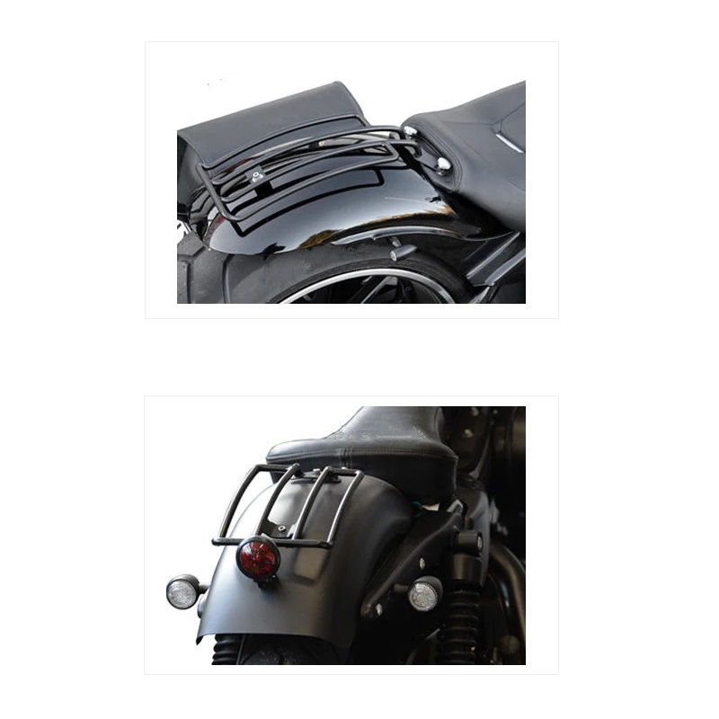 For Harley Touring Solo Seat Luggage Rack Shelf Support Rear Fender Road King 1997-2005 Motorcycle Accessories (1)
